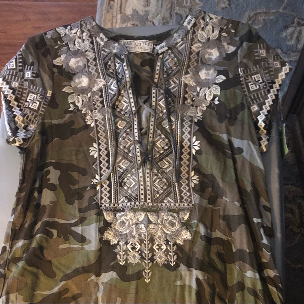 Bad Little Country Girl Camo Dress